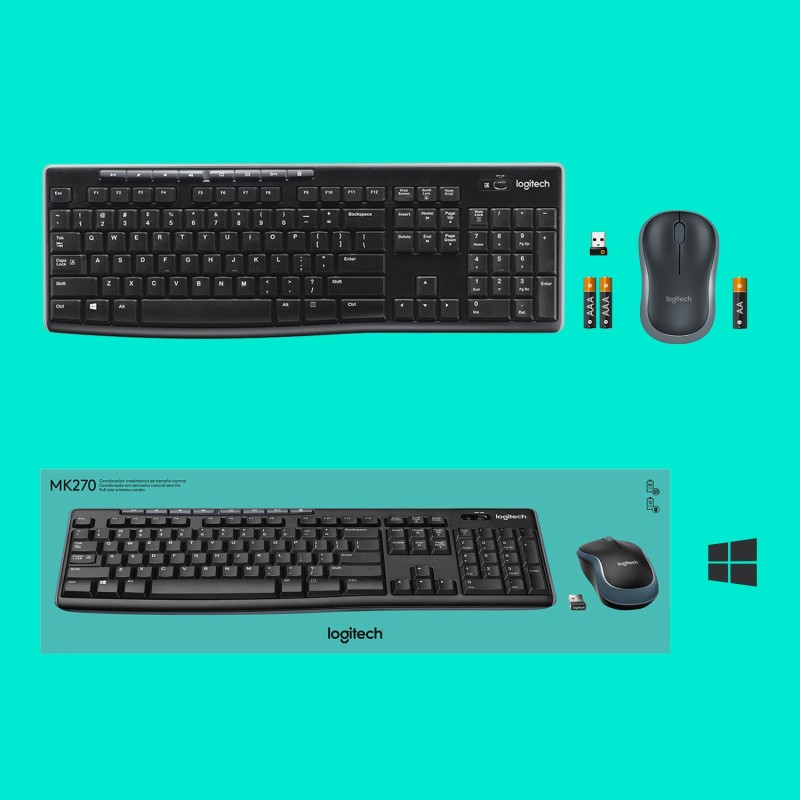 Buy Logitech MK270 Wireless Desktop Set - 920-004508 - Full-Size Black Keyboard ... in Cyprus, Nicosia, Limassol, Larnaka, Pafos