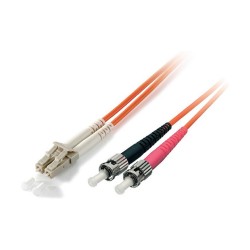 Equip LWL Patchkabel LC- to ST 5.00m Singlemode Duplex OS2 ge Polybeutel — Buy in Cyprus with Fast Delivery