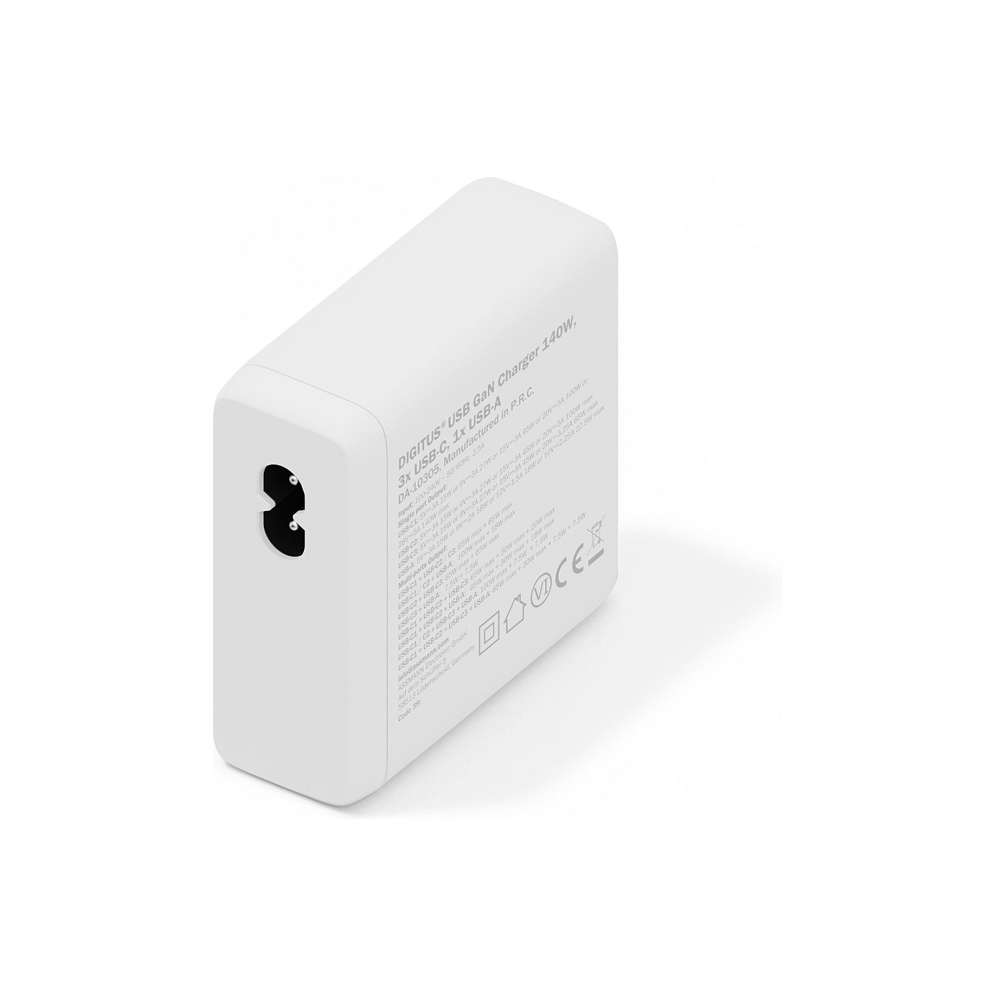 DIGITUS USB GaN Charger 140W. 3x USB-C. 1x USB-A — Buy in Cyprus with Fast Delivery