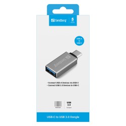 Sandberg 136-24 USB-C to USB 3.0 (ST-BU) Adapter Silver — Buy in Cyprus with Fast Delivery
