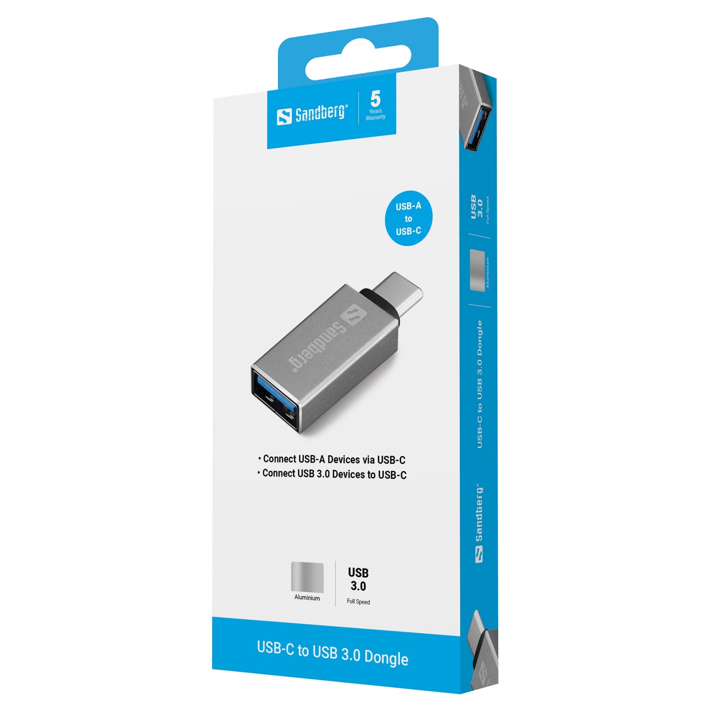 Sandberg 136-24 USB-C to USB 3.0 (ST-BU) Adapter Silver — Buy in Cyprus with Fast Delivery