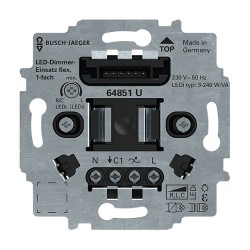 BUSCH JAEGER BJ 64851 U LED-Tastdimmer-Einsatz flex — Buy in Cyprus with Fast Delivery
