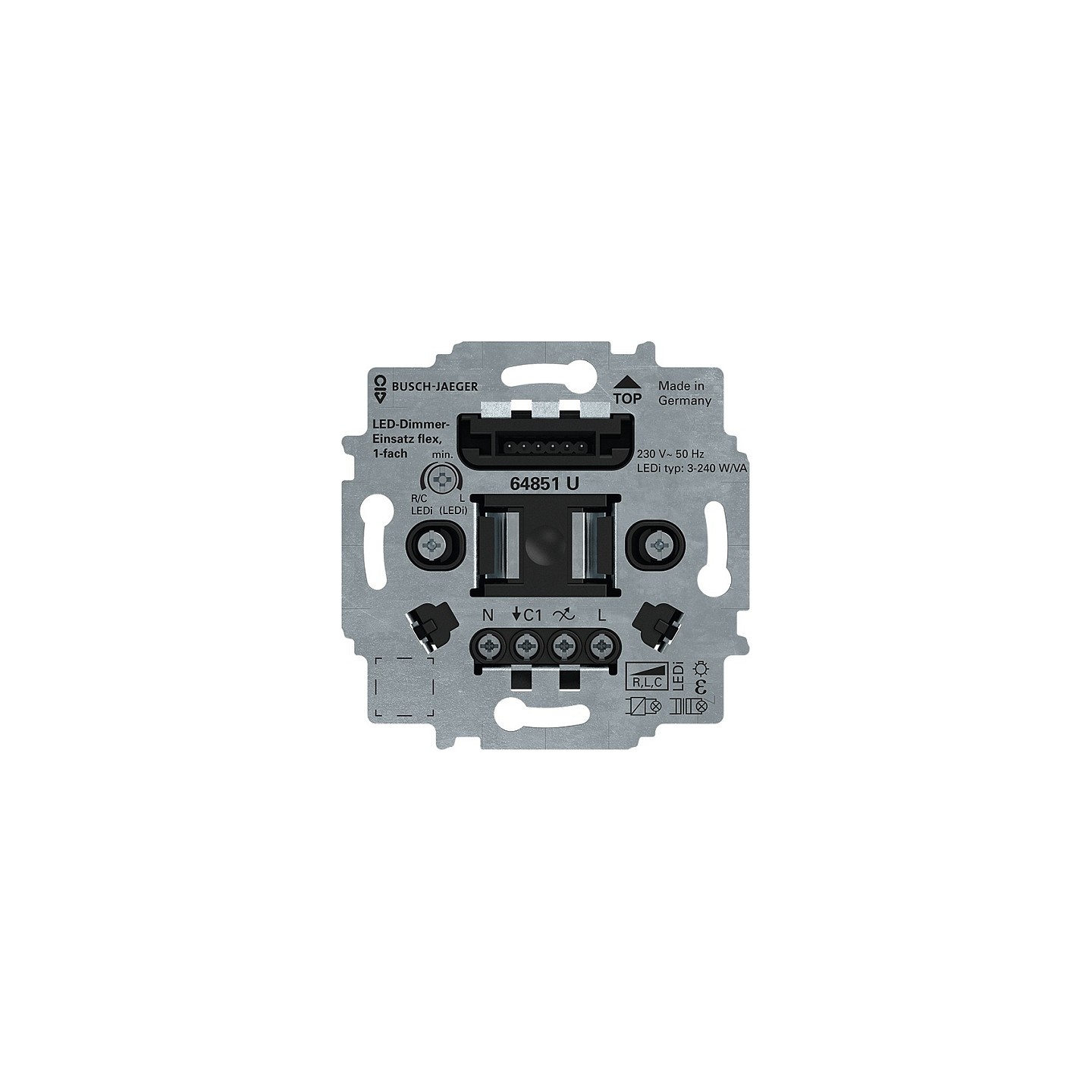 BUSCH JAEGER BJ 64851 U LED-Tastdimmer-Einsatz flex — Buy in Cyprus with Fast Delivery
