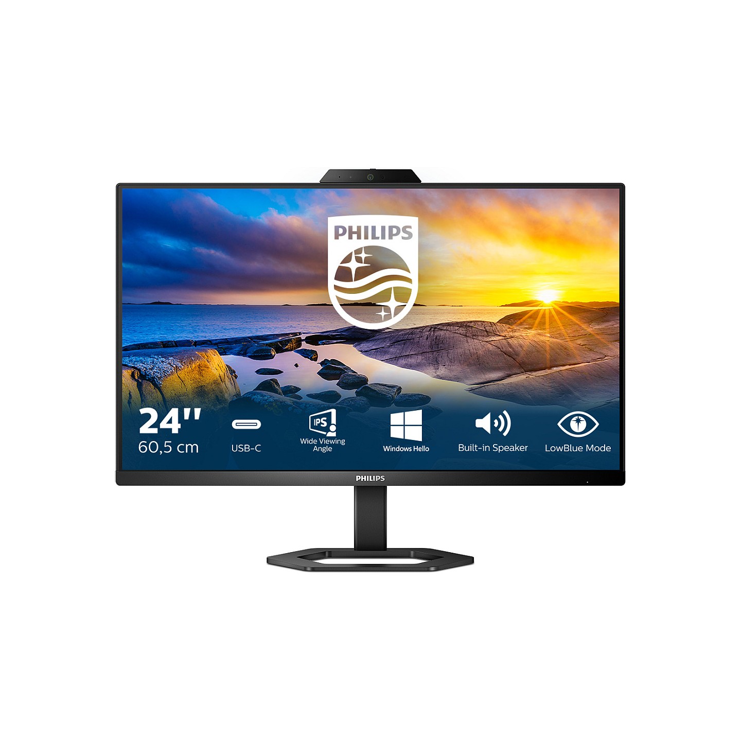 Philips 60.5cm (23.8') 24E1N5300HE 16:09 HDMI+DP+USB-C IPS — Buy in Cyprus with Fast Delivery