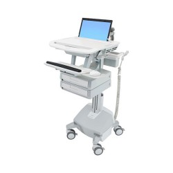 ERGOTRON StyleView Laptop-Wagen LiFe-Antrieb 2 Schublade 1x2 EU bis 43.9cm 17.3Zoll 10kg. Anhebung 51cm 40 Ah Power S...
