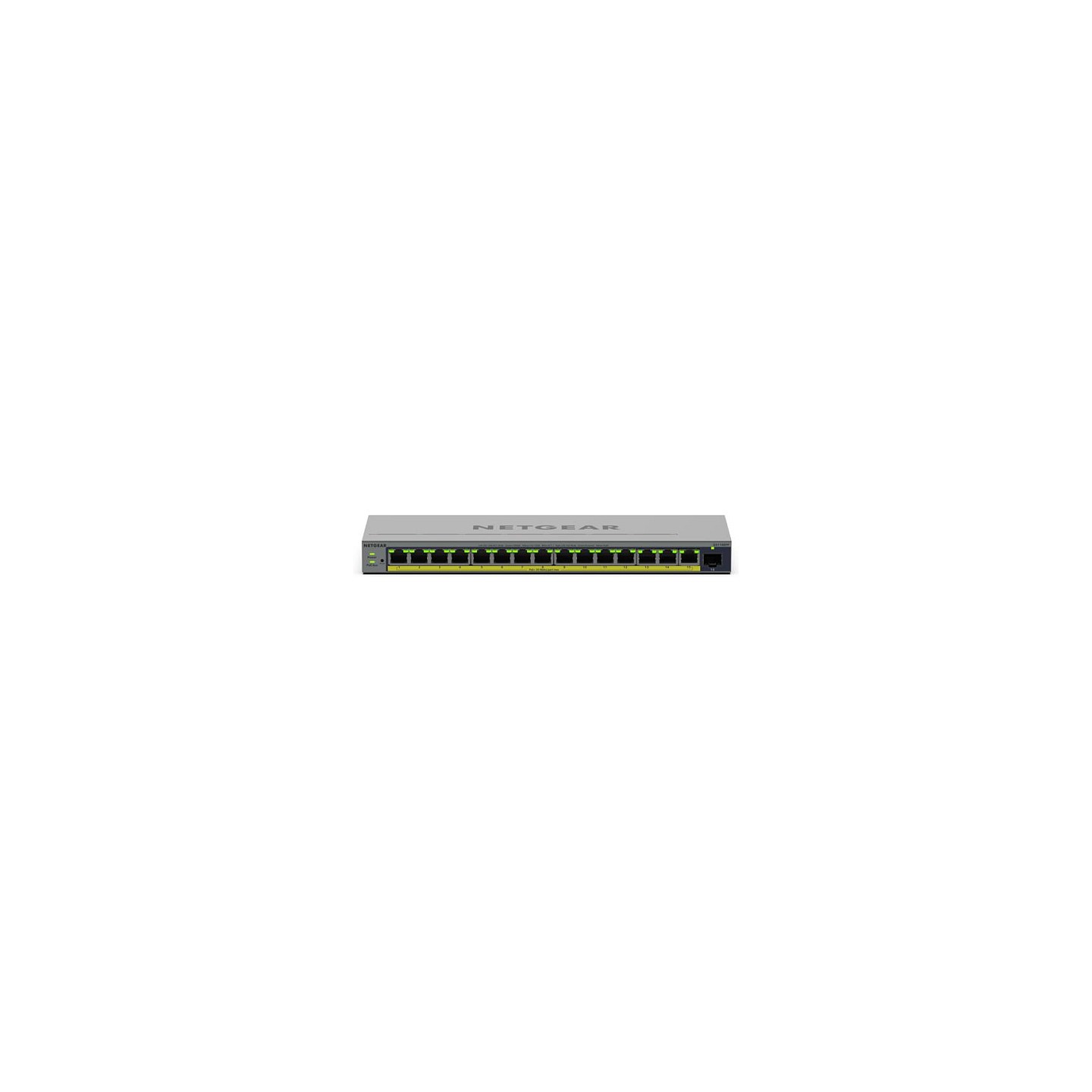 NETGEAR Easy Smart GS116EPP - Switch - L3 - Smart - 1 x 10 100 1000 + 15 x 10 100 1000 (PoE+) - Desktop. wandmontierb...