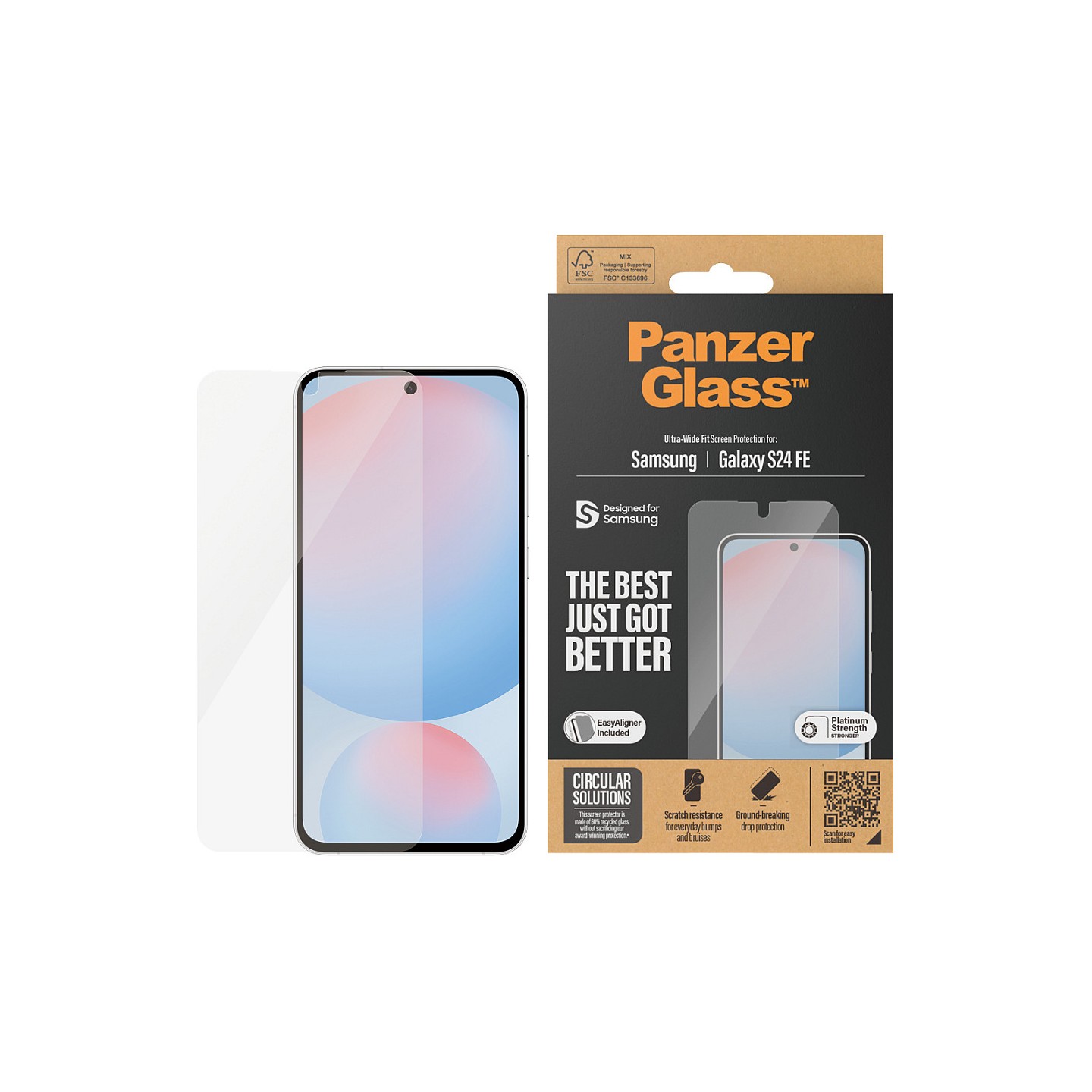 PanzerGlass Screen Protector Samsung Galaxy S24 FE. UWF — Buy in Cyprus with Fast Delivery