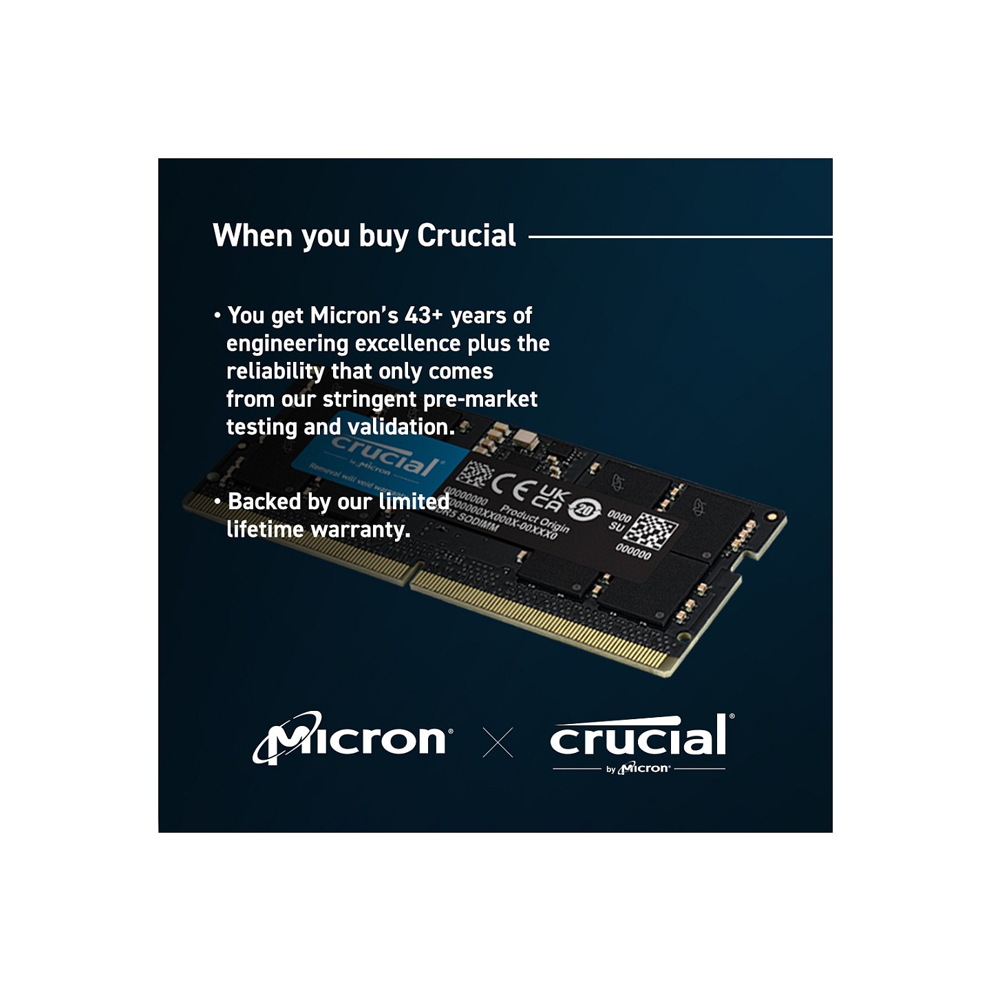 96GB PC 5600 CL46 KIT (2x48GB) Crucial — Buy in Cyprus with Fast Delivery