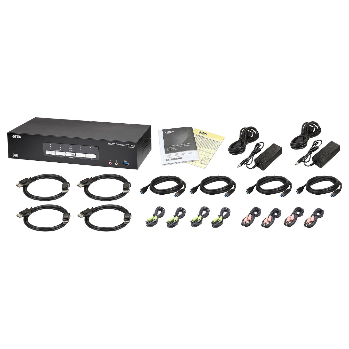 ATEN CS1924ATC 4-Port USB 3.0 4K DisplayPort KVM Switch fr ATC — Buy in Cyprus with Fast Delivery