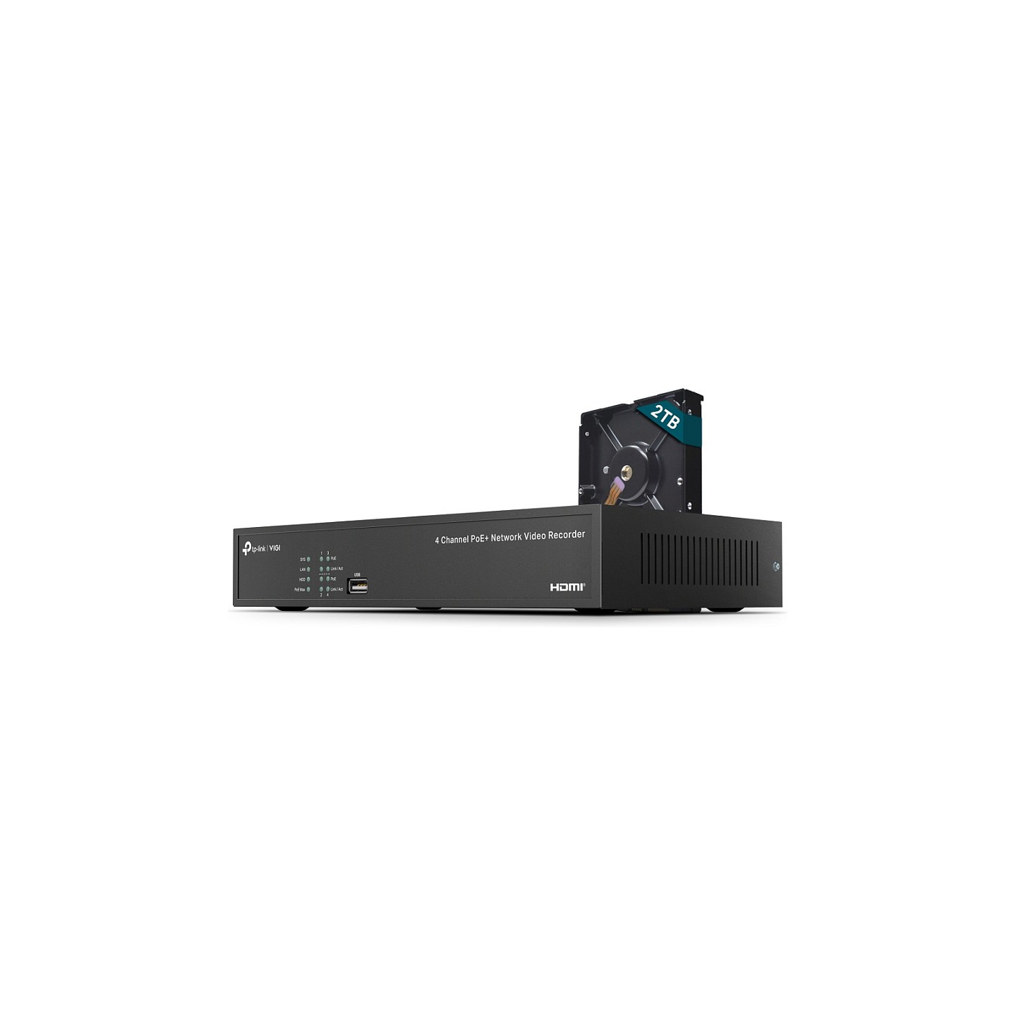 VIGI NVR1004H-4P-2TB VIGI 4 Channel PoE Video Recorder — Buy in Cyprus with Fast Delivery