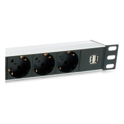 Equip Steckdosenleiste 19'(1HE)7fach Schuko16A.1.8m Kabl. si — Buy in Cyprus with Fast Delivery