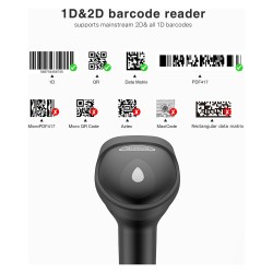 inateck Barcodescanner 50 black [BCST-50_black] — Buy in Cyprus with Fast Delivery