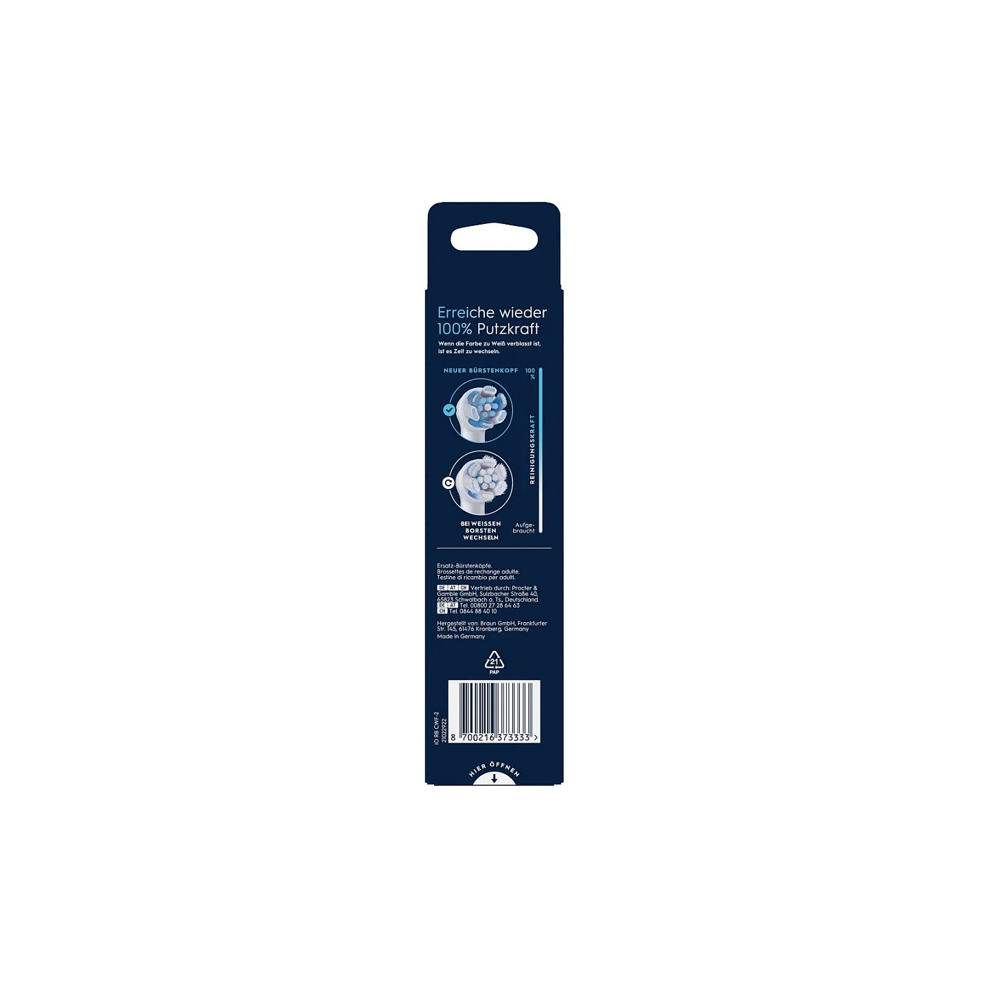 Oral-B iO Aufsteckbürsten Ultimative Reinigung 2er — Buy in Cyprus with Fast Delivery