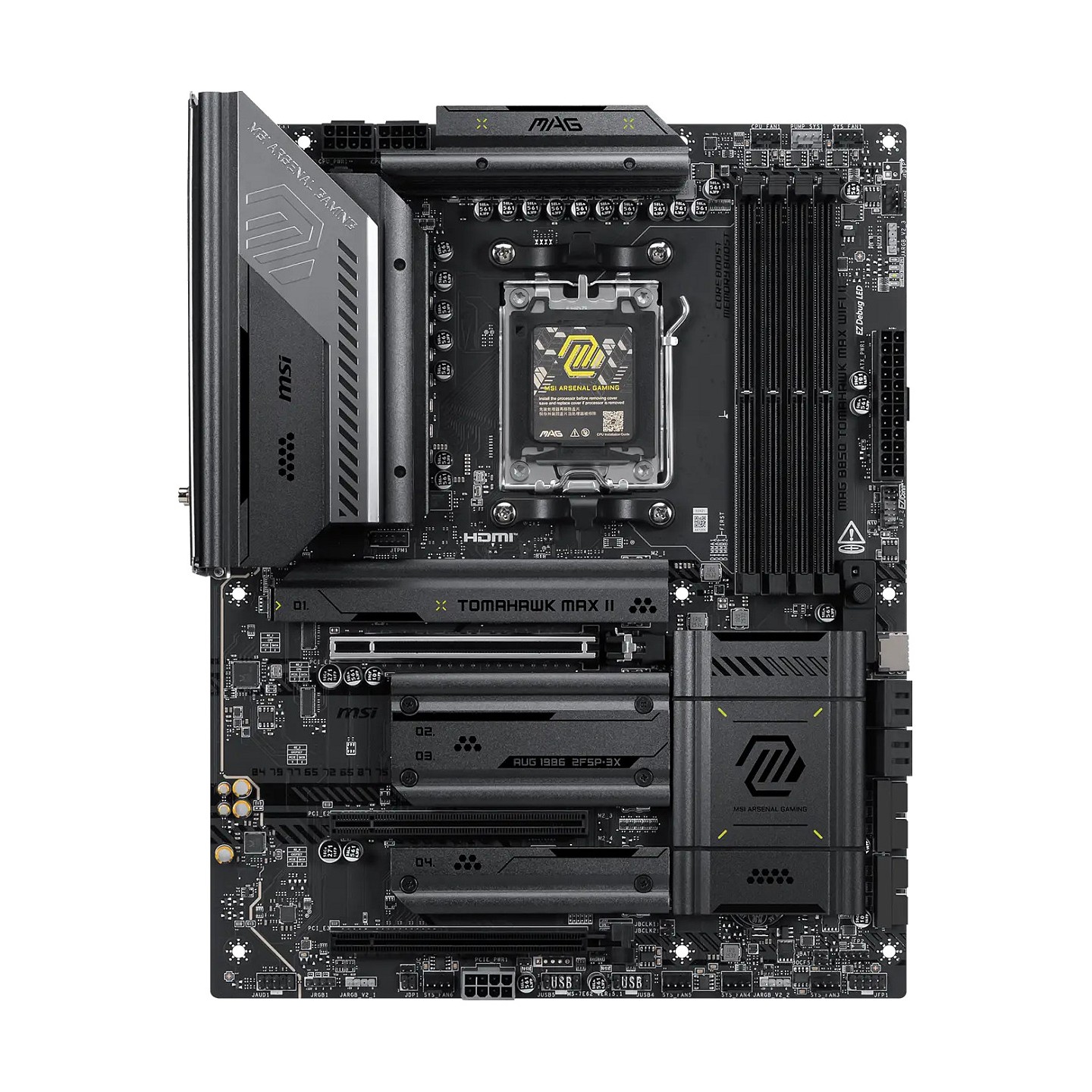 MSI MAG B850 TOMAHAWK MAX WIFI II AM5 ATX Motherboard – DDR5 256GB Wi-Fi 7 | Armenius Store