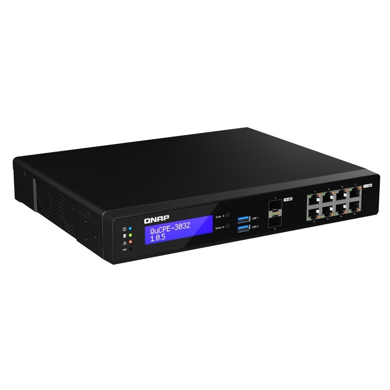 Buy QNAP QuCPE-3032 - Intel Atom C3558R 2.4GHz, 8GB DDR4, 8x2.5GbE RJ45 + 2x10Gb... in Cyprus, Nicosia, Limassol, Larnaka, Pafos