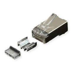 ROLINE Modular Plug geschirmt Cat.6A (Class EA). fr Massiv- Litzendraht. 10 St. — Buy in Cyprus with Fast Delivery