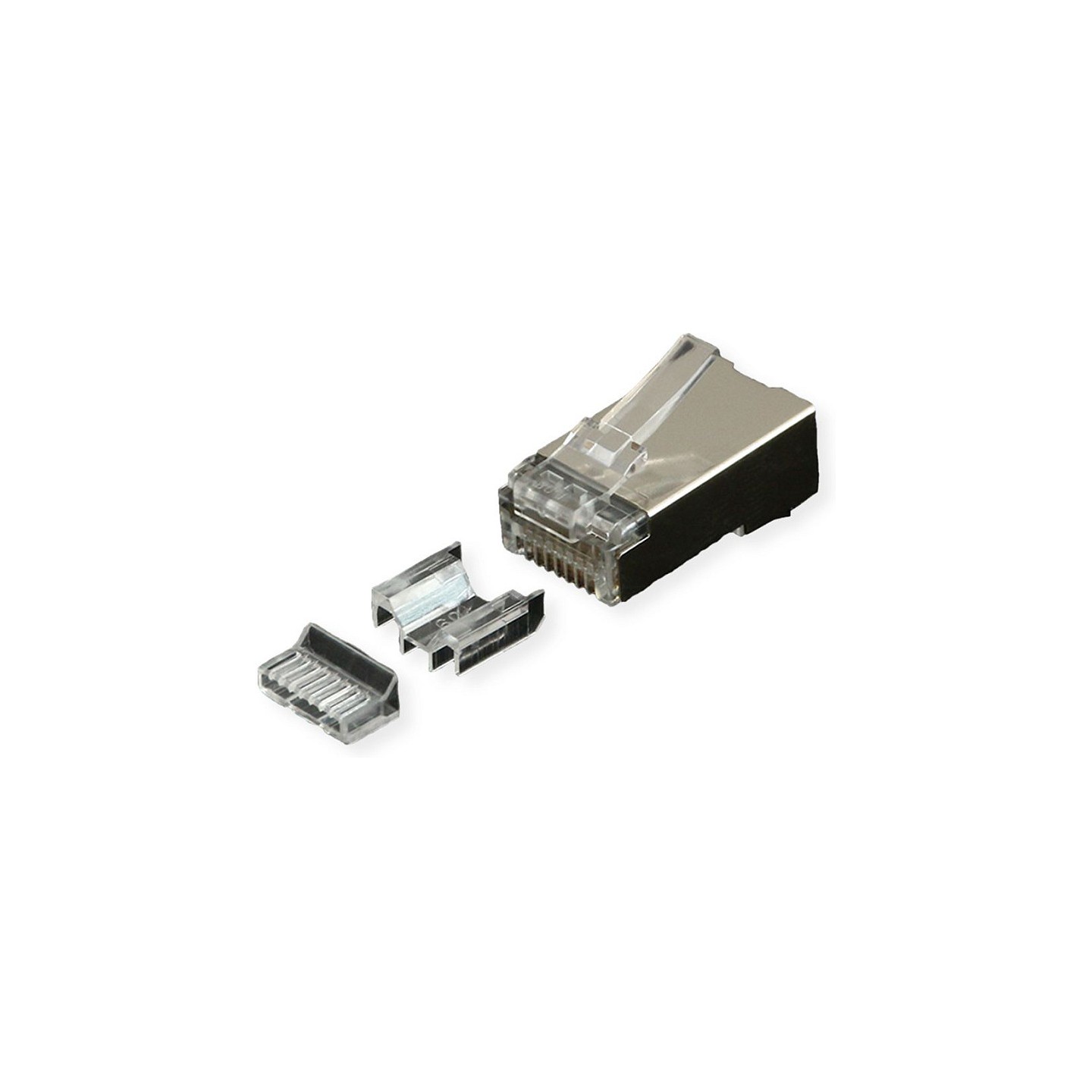 ROLINE Modular Plug geschirmt Cat.6A (Class EA). fr Massiv- Litzendraht. 10 St. — Buy in Cyprus with Fast Delivery