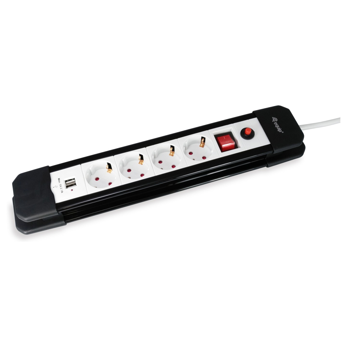 Equip Steckdosenleiste 4-fach Schuko 1.5m mit 2xUSB+Schalter — Buy in Cyprus with Fast Delivery