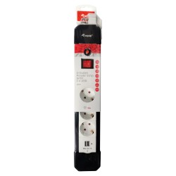 Equip Steckdosenleiste 4-fach Schuko 1.5m mit 2xUSB+Schalter — Buy in Cyprus with Fast Delivery