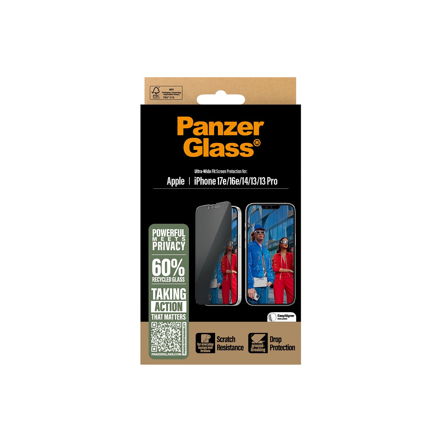 PanzerGlass Privacy UWF iPhone 16e. 14. 13. 13 Pro — Buy in Cyprus with Fast Delivery
