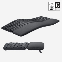 Buy Logitech ERGO K860 Wireless Ergonomic Keyboard - Graphite - US International... in Cyprus, Nicosia, Limassol, Larnaka, Pafos