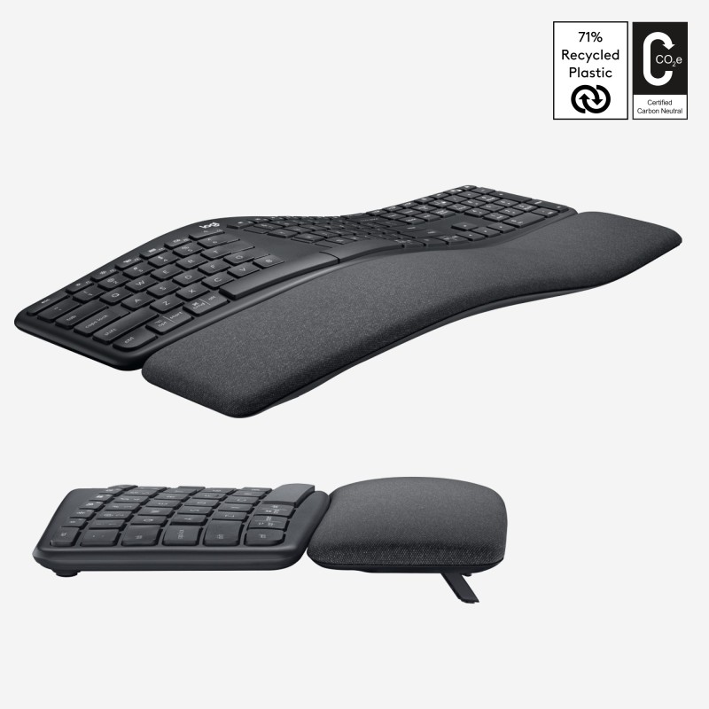 Buy Logitech ERGO K860 Wireless Ergonomic Keyboard - Graphite - US International... in Cyprus, Nicosia, Limassol, Larnaka, Pafos