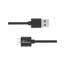 MediaRange Ladekabel USB-A auf Micro-B USB 3.0. 1.8m. sw — Buy in Cyprus with Fast Delivery