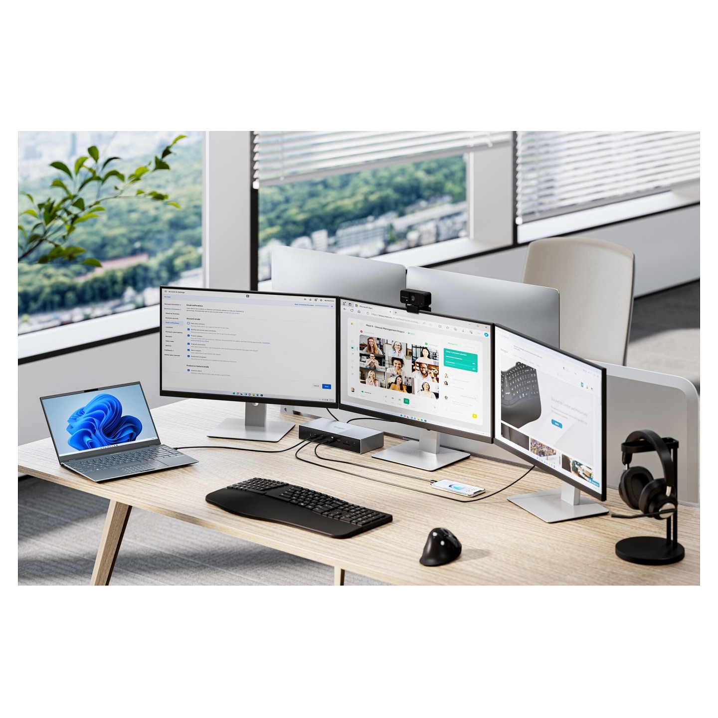 Kensington Dockingstation EQ Thunderbolt5 Triple mit 140W PD — Buy in Cyprus with Fast Delivery
