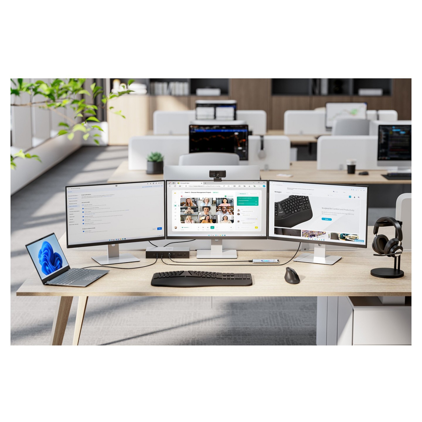 Kensington Dockingstation EQ Thunderbolt5 Triple mit 140W PD — Buy in Cyprus with Fast Delivery