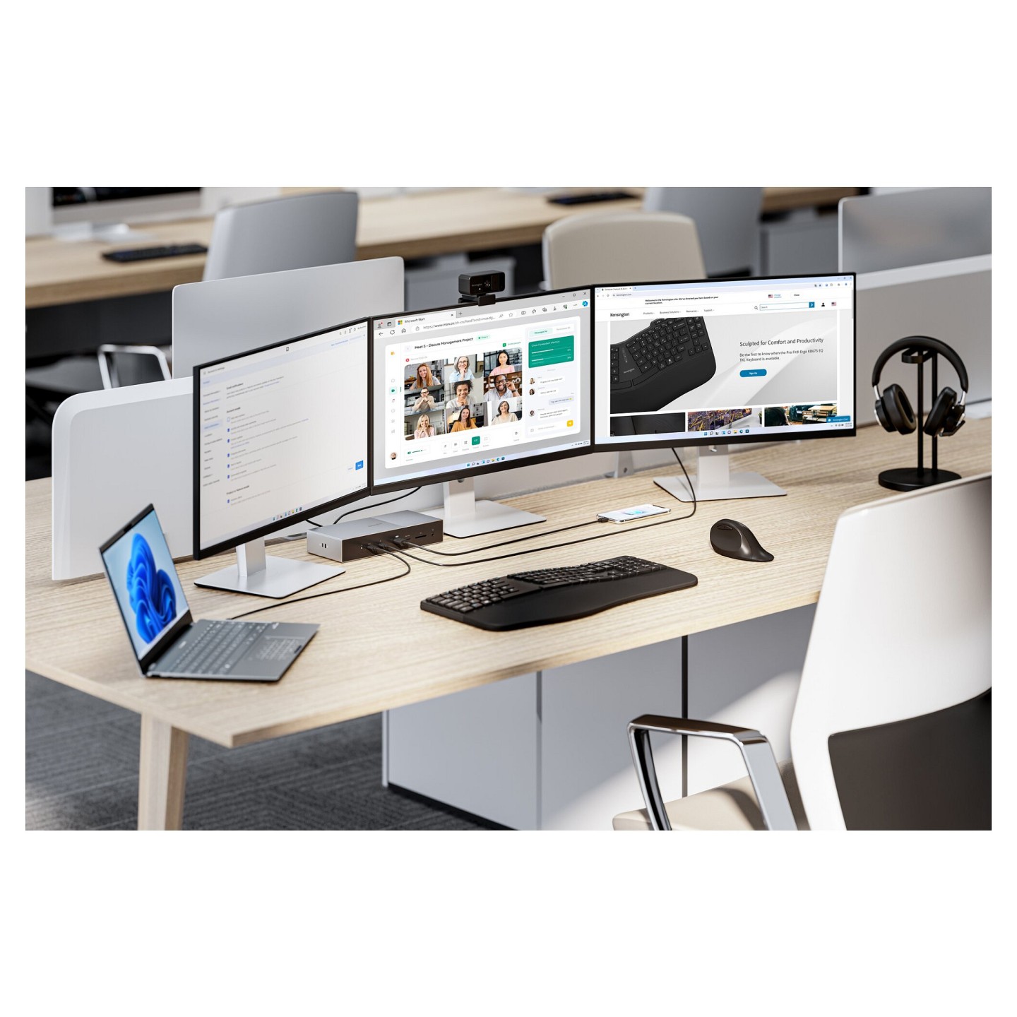 Kensington Dockingstation EQ Thunderbolt5 Triple mit 140W PD — Buy in Cyprus with Fast Delivery