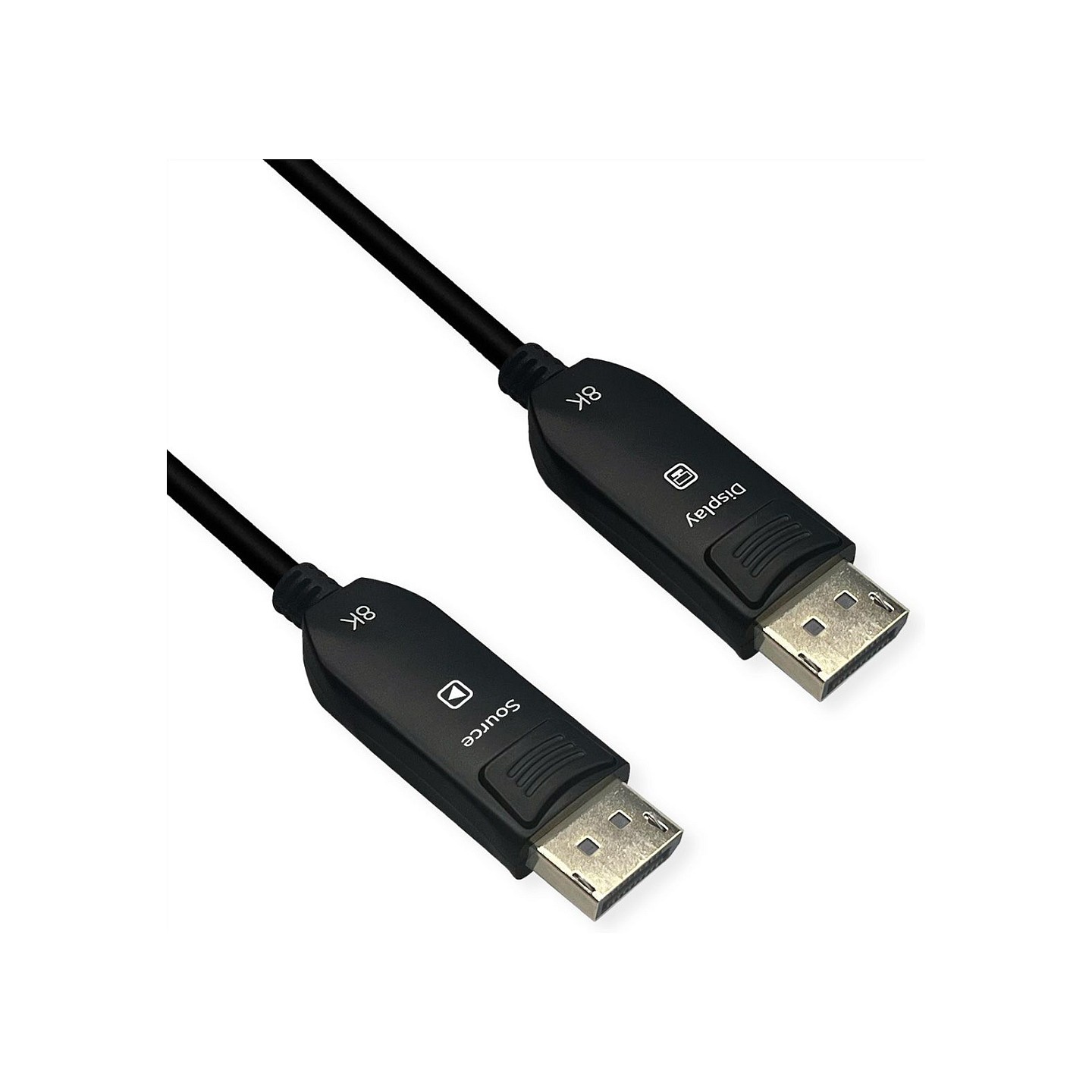 ROLINE DisplayPort v2.1 Kabel (AOC). 10K@60Hz. 54Gbit s. UHBR13.5. ST ST. 15 m — Buy in Cyprus with Fast Delivery
