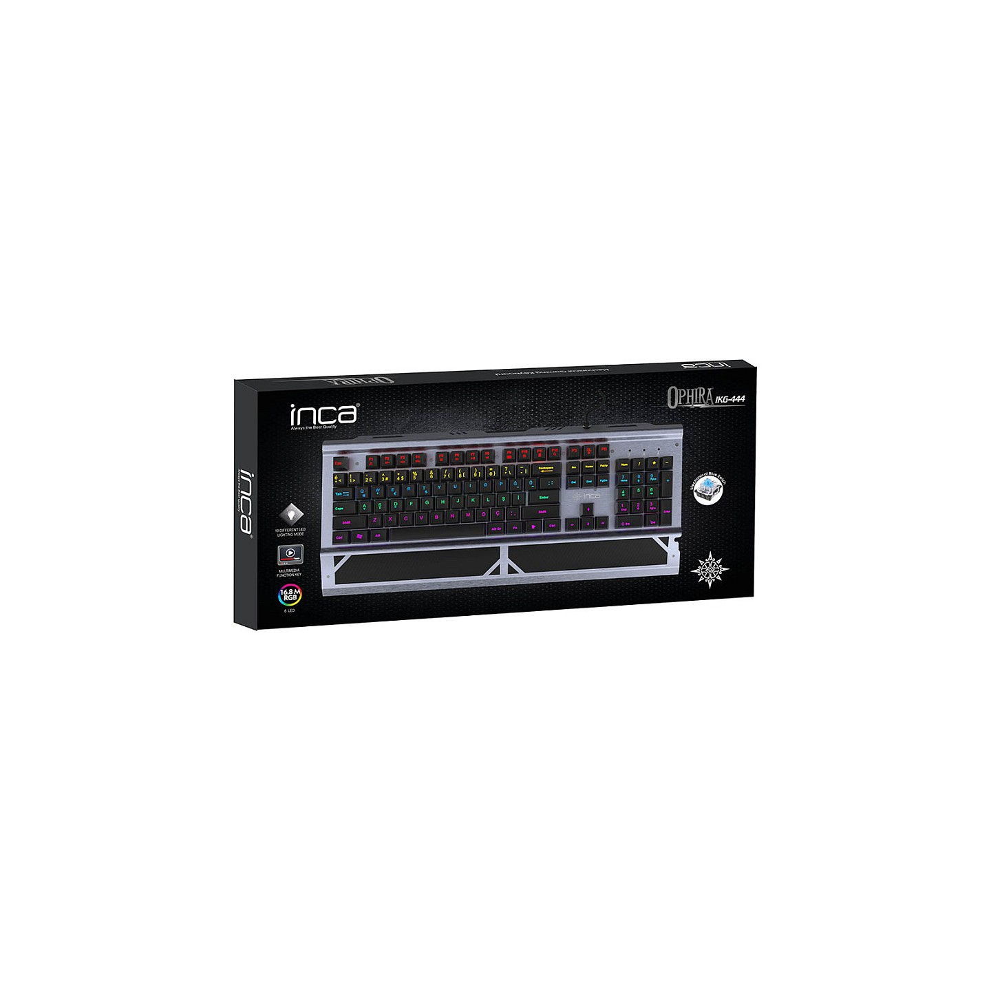 Incase Gaming Tastatur IKG-444 Mechanisch. RGB. dt. Layout retail — Buy in Cyprus with Fast Delivery