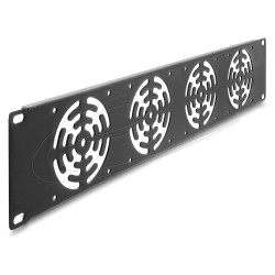 19? 2 HE Rackblende für 4 Lüfter 80 x 80 mm dunkelgrau — Buy in Cyprus with Fast Delivery
