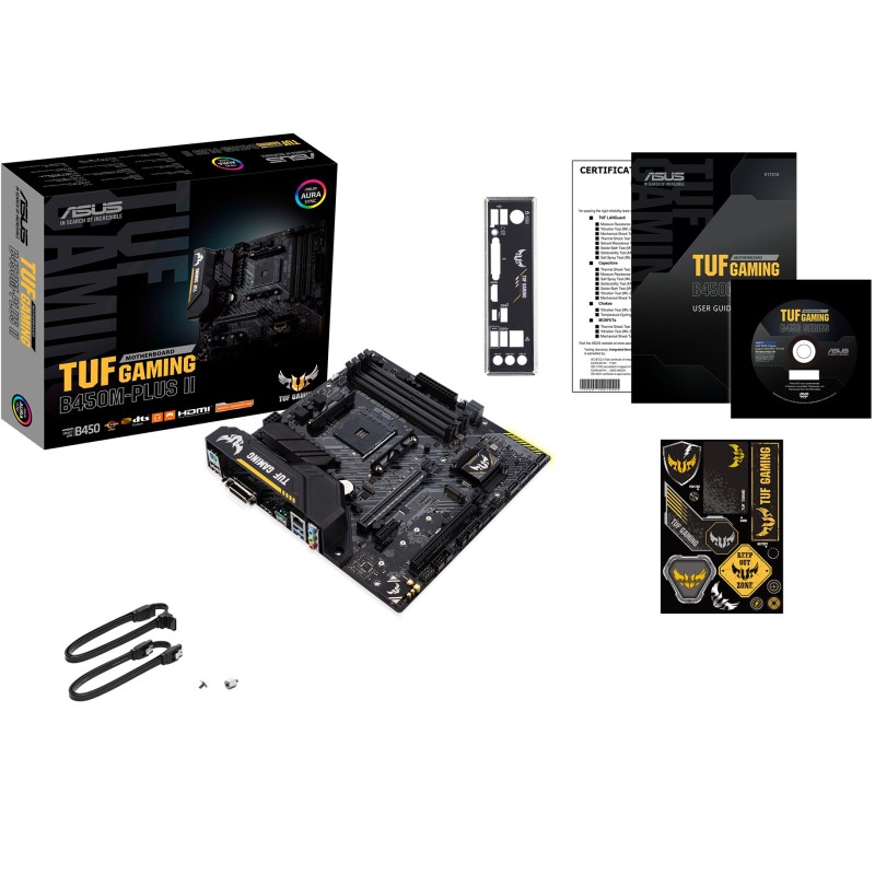 Buy ASUS TUF Gaming B450M-Plus II - AM4 Micro-ATX Motherboard - DDR4 up to 128GB... in Cyprus, Nicosia, Limassol, Larnaka, Pafos