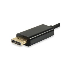 Equip Adapter USB-C - to DisplayPort 4K60Hz 1.80m sw Polybeutel — Buy in Cyprus with Fast Delivery