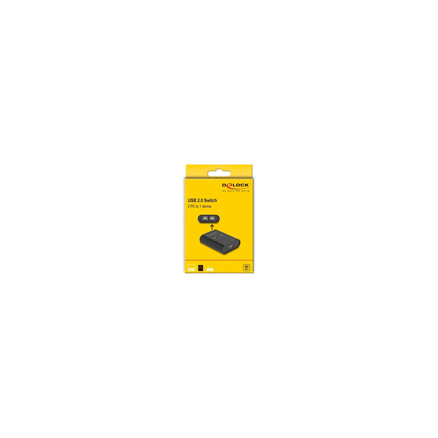 DELOCK USB 2.0 Switch für 2 PC an 1 Gerät — Buy in Cyprus with Fast Delivery