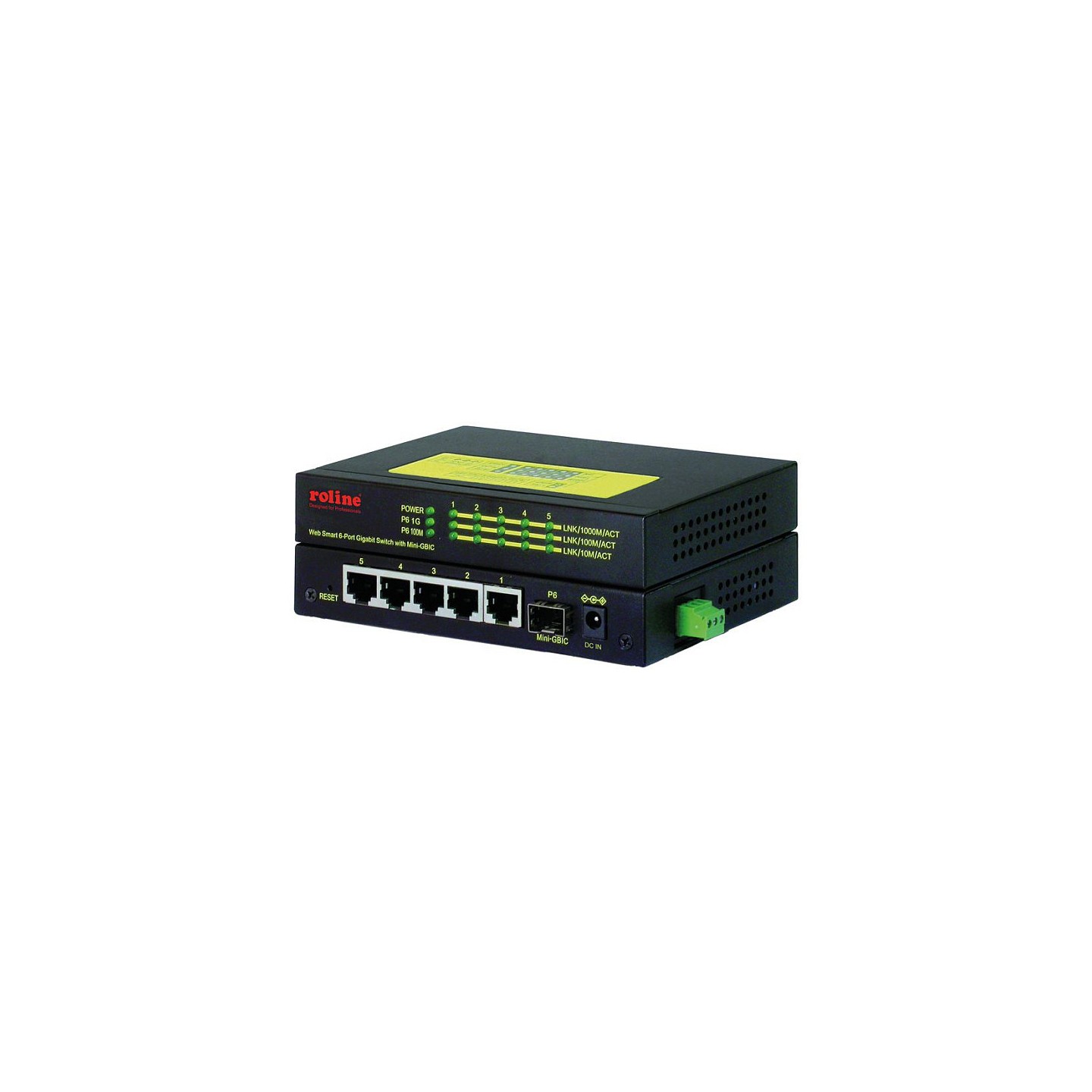 ROLINE Industrie Gigabit Switch. 5x RJ-45 + 1x SFP — Buy in Cyprus with Fast Delivery