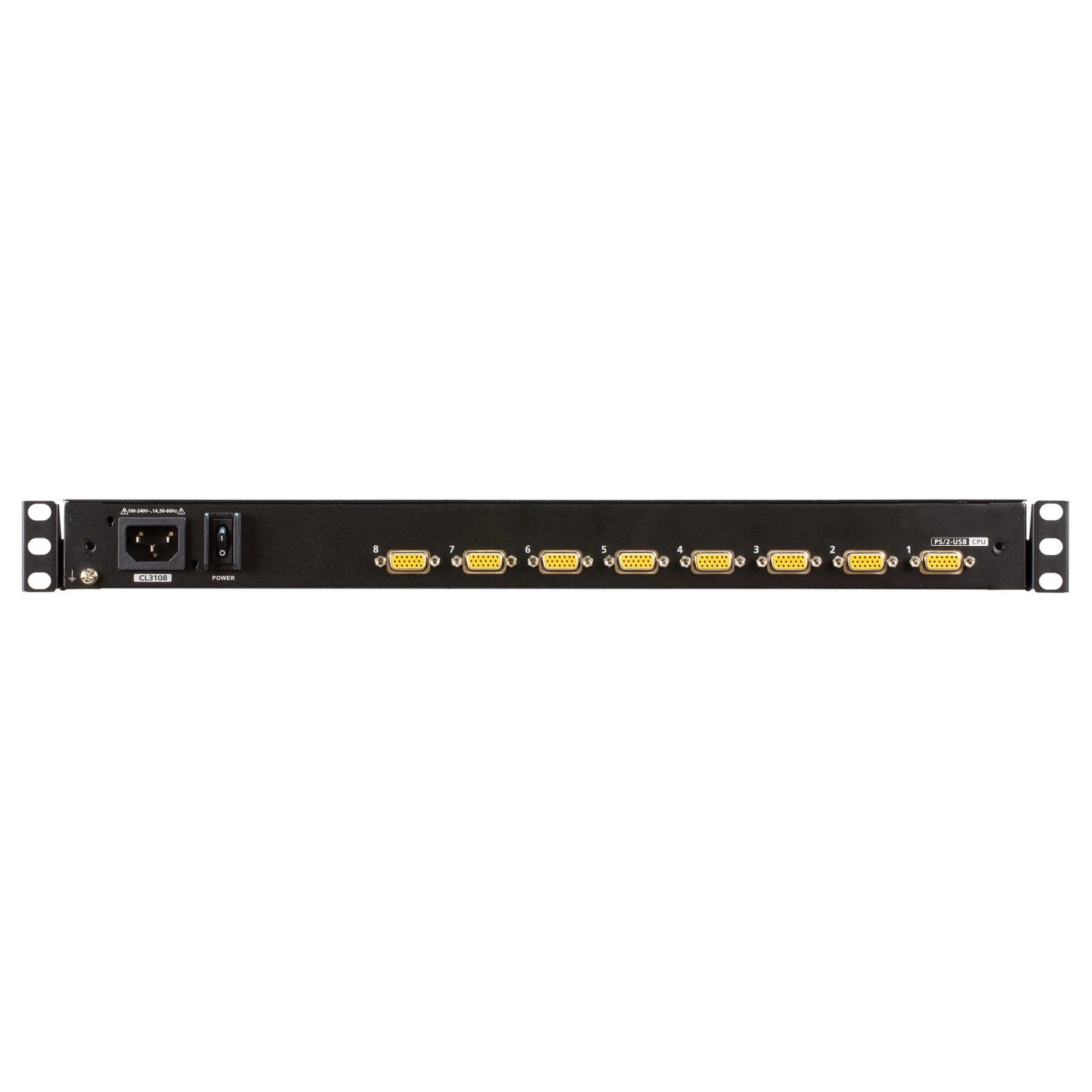 ATEN CL3108NX KVM-Switch. 18.5Zoll TFT. VGA. PS 2-USB. 8 Port. FR-Layout — Buy in Cyprus with Fast Delivery