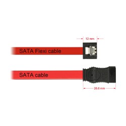DeLock SATA 6 Gb s Kabel 10 cm rot FLEXI — Buy in Cyprus with Fast Delivery
