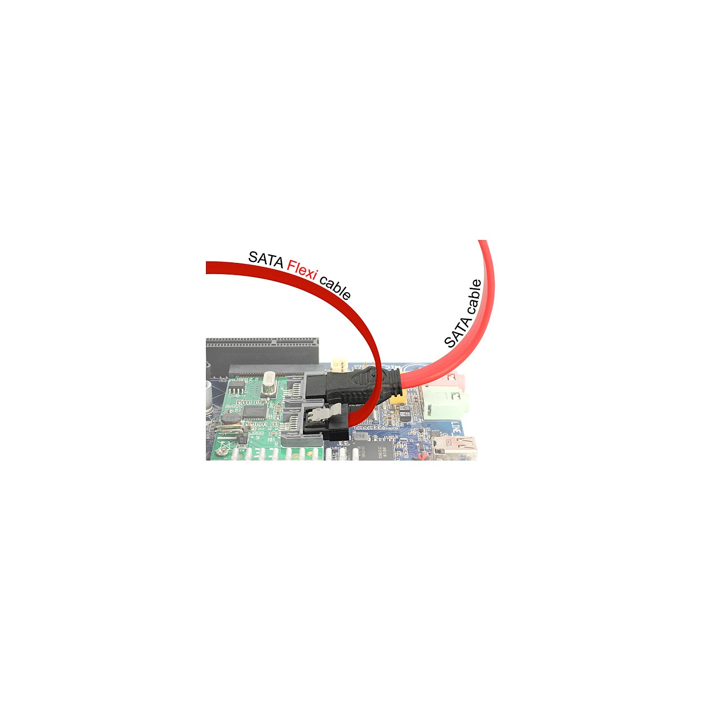 DeLock SATA 6 Gb s Kabel 10 cm rot FLEXI — Buy in Cyprus with Fast Delivery