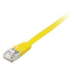 Equip Patchkabel Cat6A U FTP 2xRJ45 10.00m gelb Flach LSZH Polybeutel — Buy in Cyprus with Fast Delivery