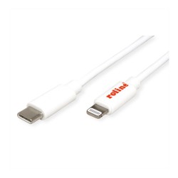 ROLINE USB Sync- & Ladekabel. Typ C 8pin Connector. wei. 1 m — Buy in Cyprus with Fast Delivery