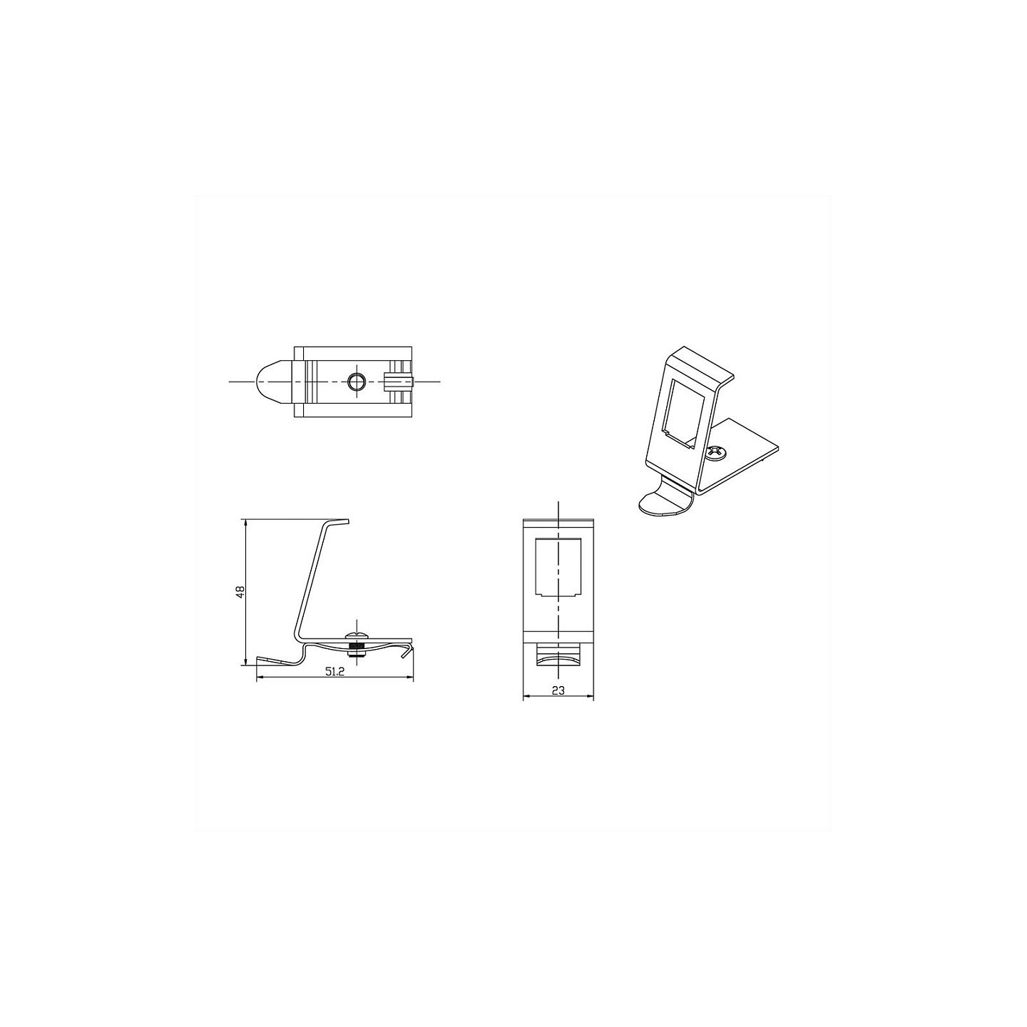 ROLINE Hutschienen-Adapter unbestckt. fr 1 Keystone — Buy in Cyprus with Fast Delivery