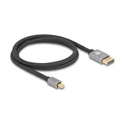 Mini DisplayPort zu DisplayPort Kabel 8K 60 Hz 1 m grau Metall ohne Einrastfunktion — Buy in Cyprus with Fast Delivery