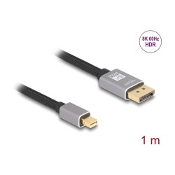 Mini DisplayPort zu DisplayPort Kabel 8K 60 Hz 1 m grau Metall ohne Einrastfunktion — Buy in Cyprus with Fast Delivery