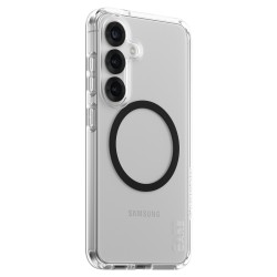 CARE Flagship Case Clear w. Black QI Compatible Galaxy S25 — Buy in Cyprus with Fast Delivery