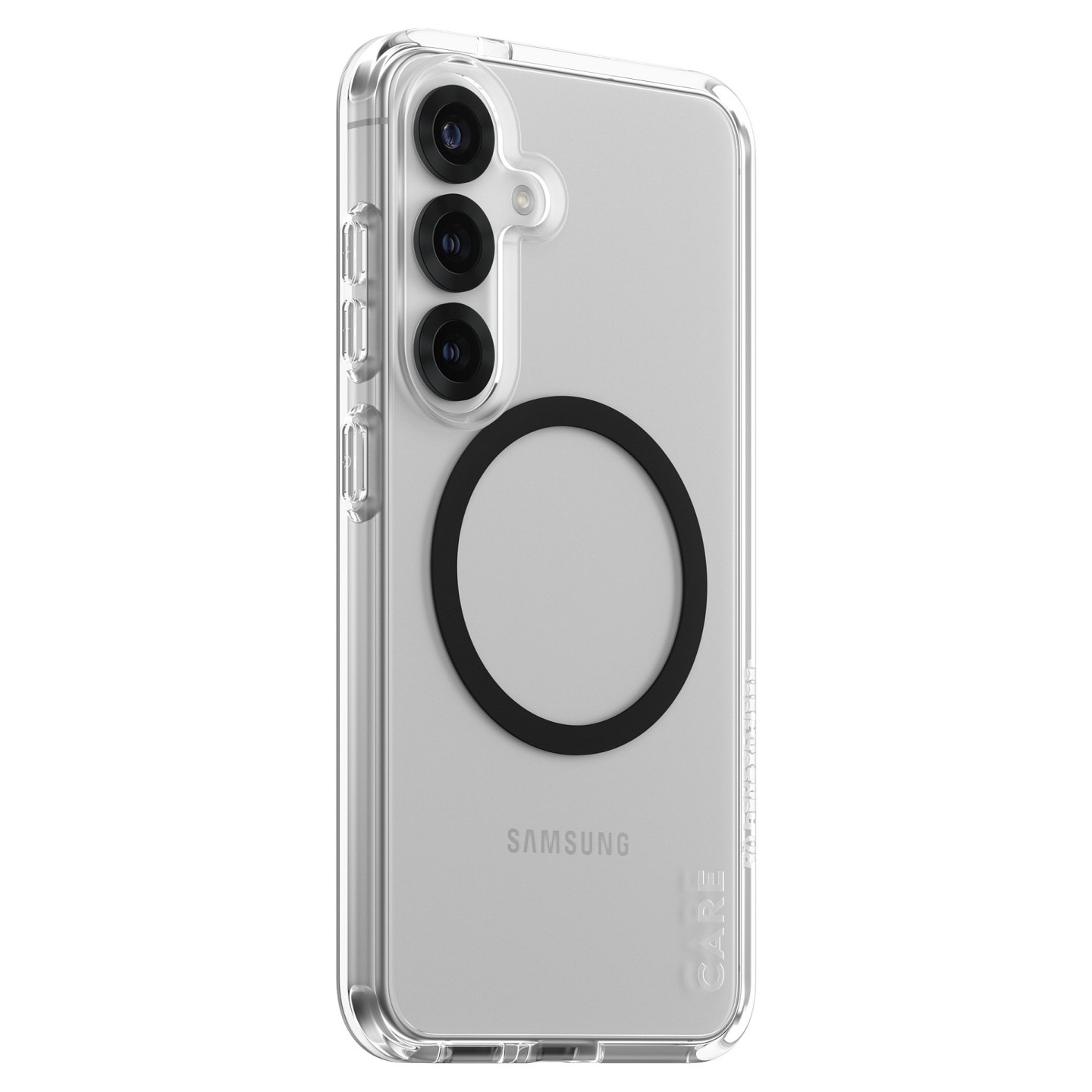 CARE Flagship Case Clear w. Black QI Compatible Galaxy S25 — Buy in Cyprus with Fast Delivery