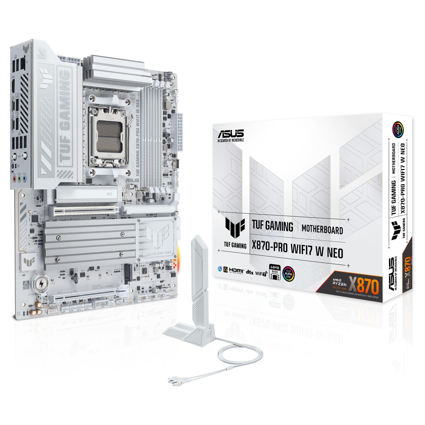 TUF GAMING X870-PRO WIFI7 W NEO (AMD.AM5.DDR5.ATX) — Buy in Cyprus with Fast Delivery