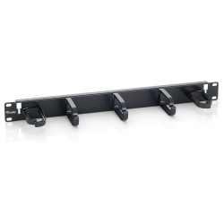 Equip Kabelmanagement Panel 19' 1HE schwarz RAL 9005 — Buy in Cyprus with Fast Delivery