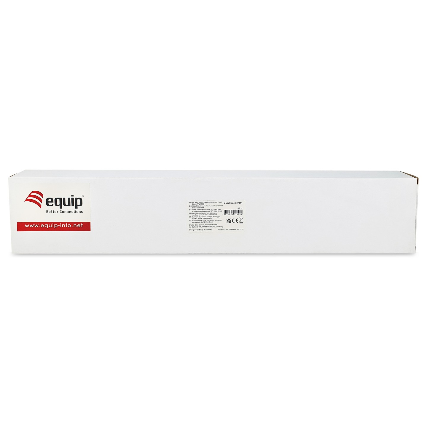 Equip Kabelmanagement Panel 19' 1HE schwarz RAL 9005 — Buy in Cyprus with Fast Delivery